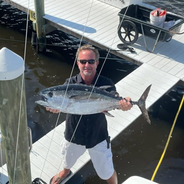 Captain VJ with a Blackfin Tuna